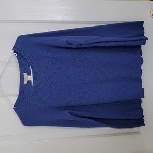 Loft Blue Long Sleeve Sweater!!!